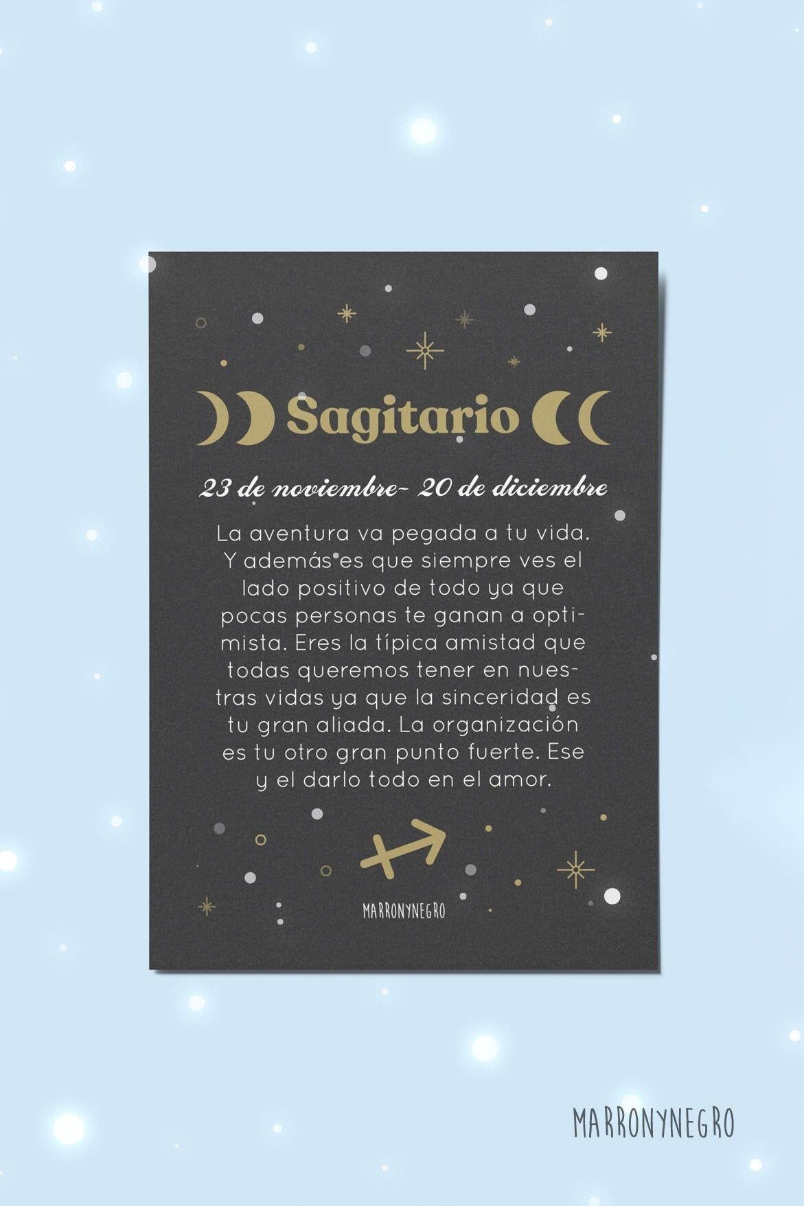 Postal Horóscopo Sagitario