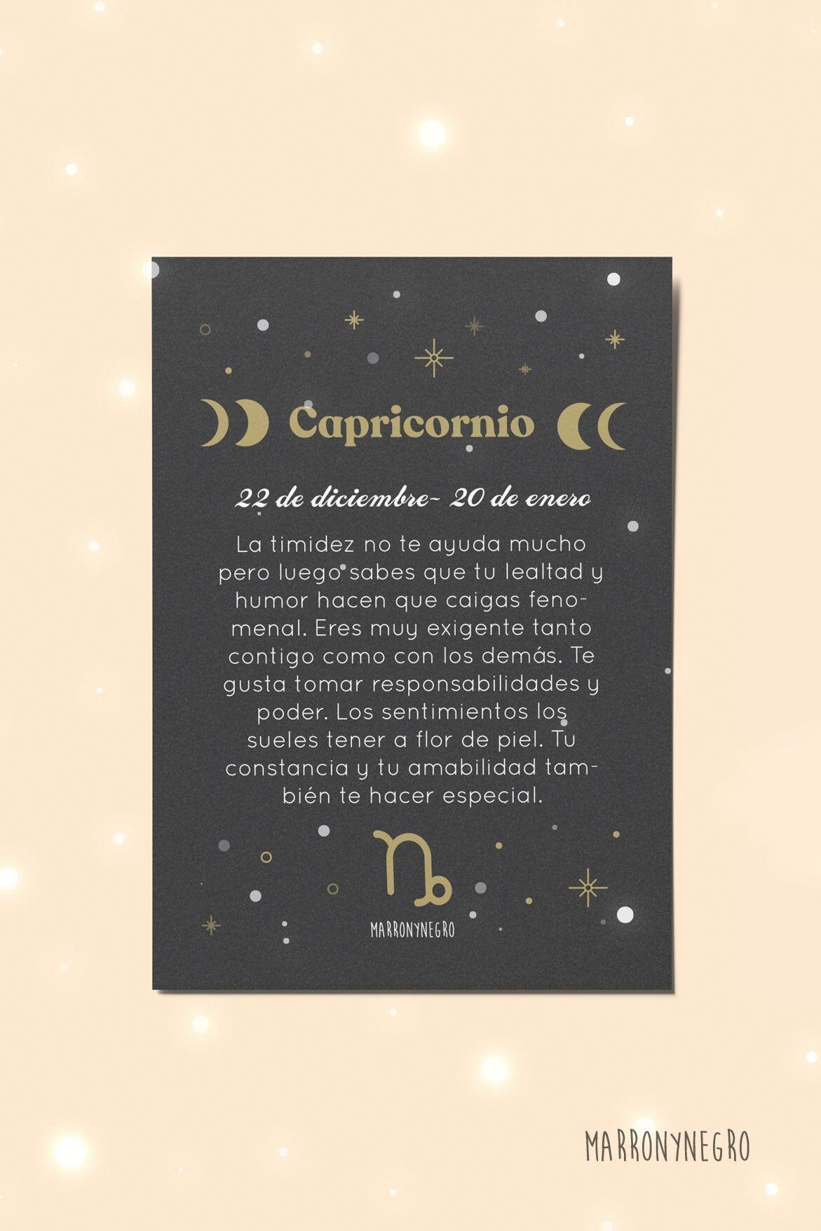 Postal Horóscopo Capricornio