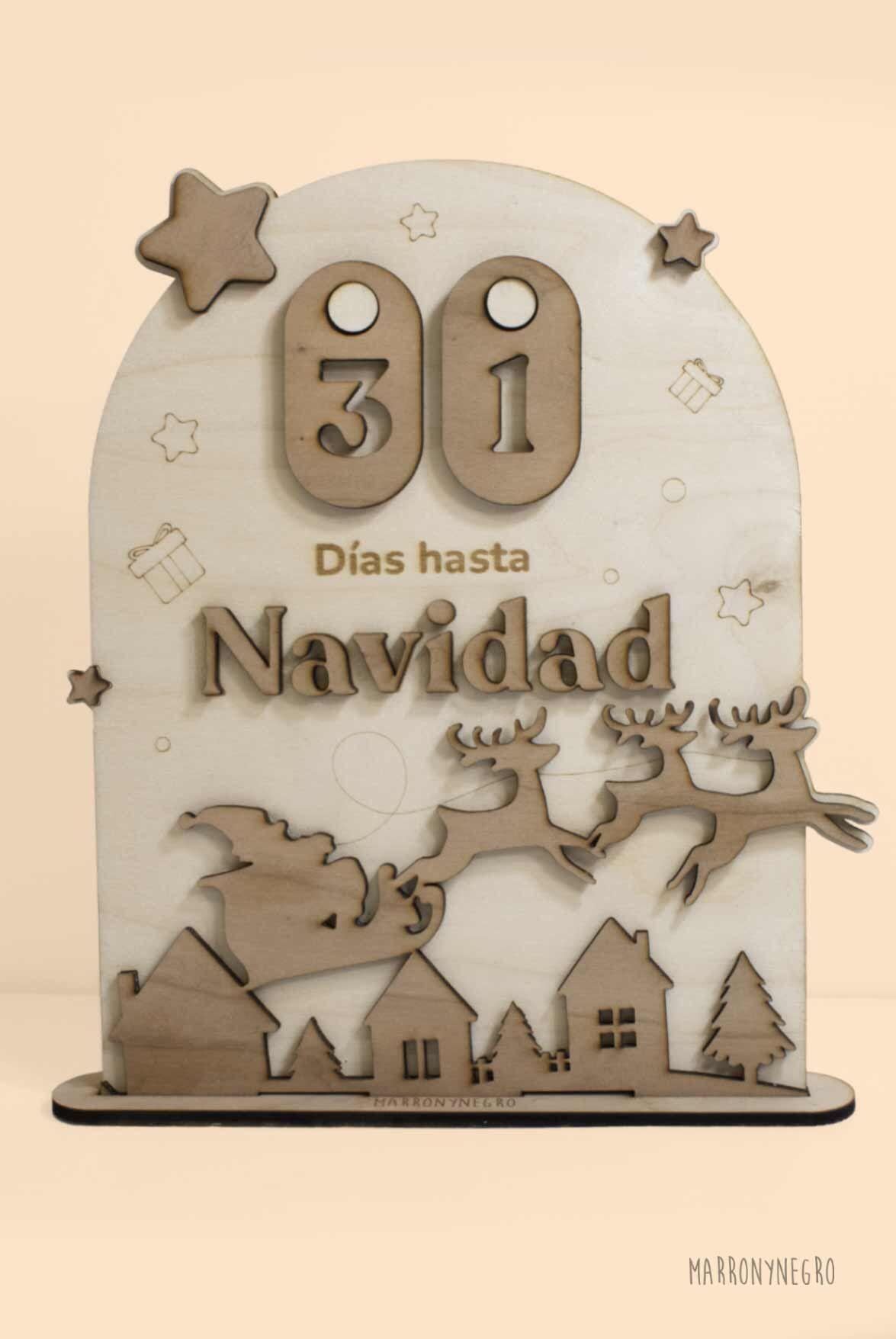 Cuenta Atrás Navidad en Madera