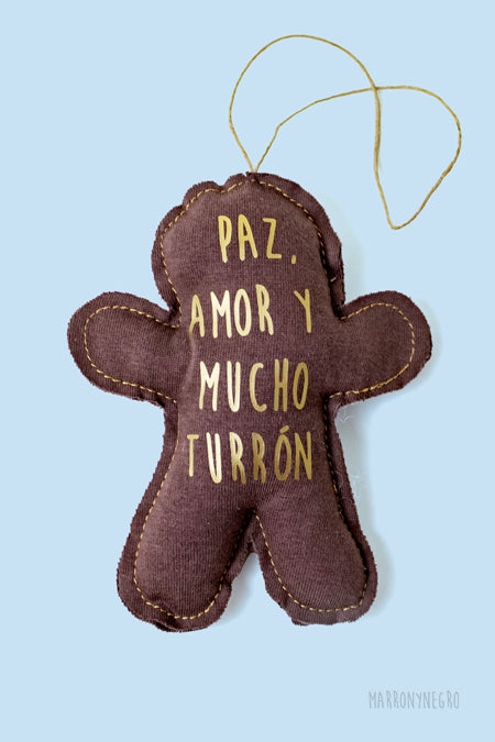 Adorno Paz, Amor Y Mucho Turrón