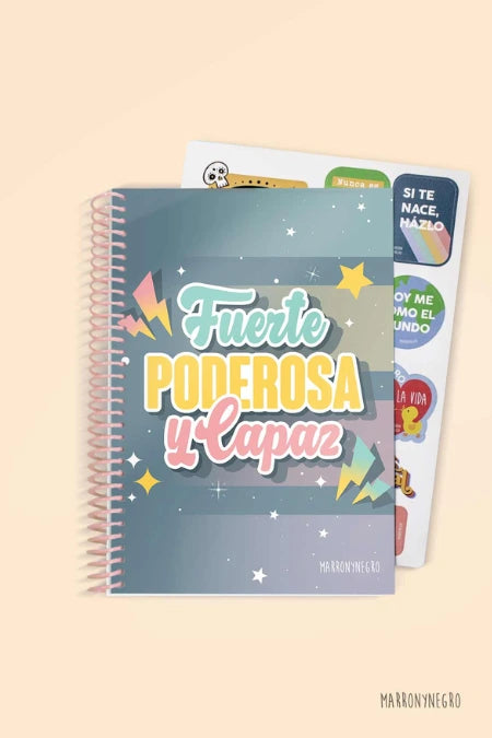 Cuaderno "FUERTE, PODEROSA Y CAPAZ"