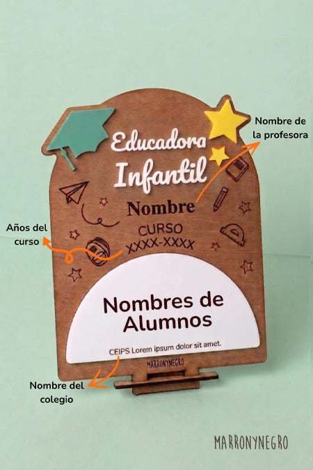 Recuerdo Clase Educadora Infantil con superpoderes | Personalizado