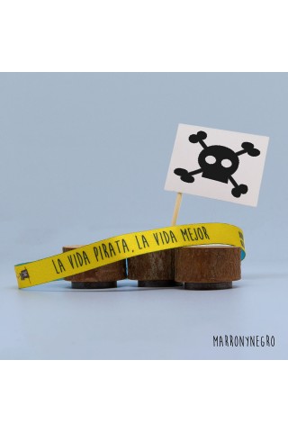 Pulsera "La vida pirata, la vida mejor"