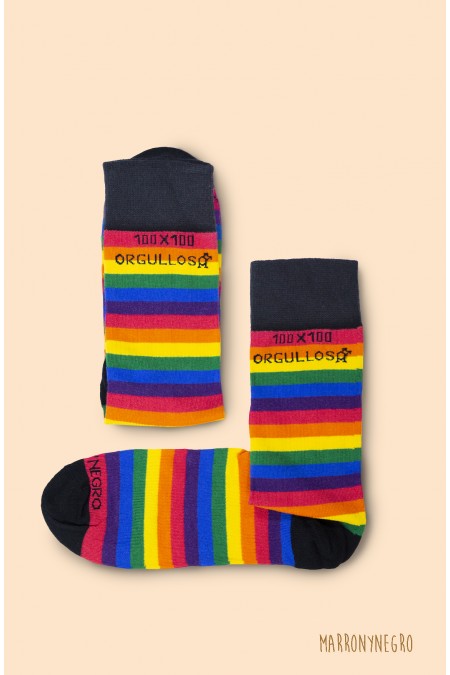 máximo Despertar velocidad ⚢ ⚣ Calcetines con la Bandera del Orgullo Gay