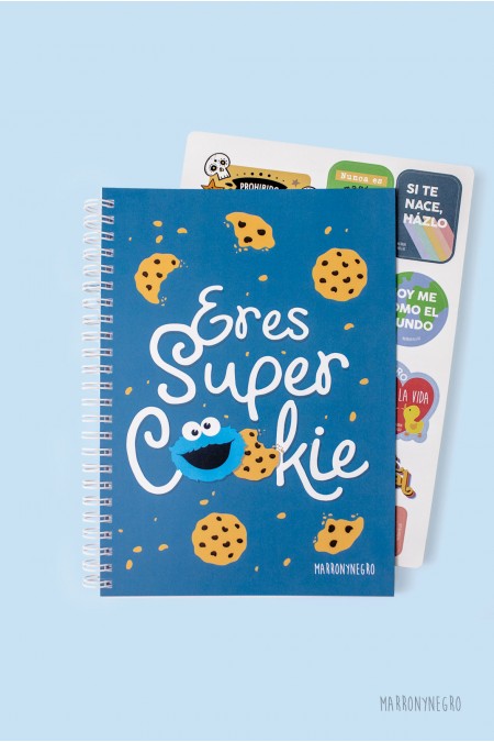 Cuaderno Eres Super Cookie + pegatinas