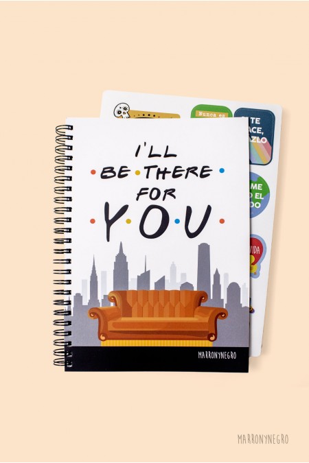 Cuaderno I'll Be For You + pegatinas