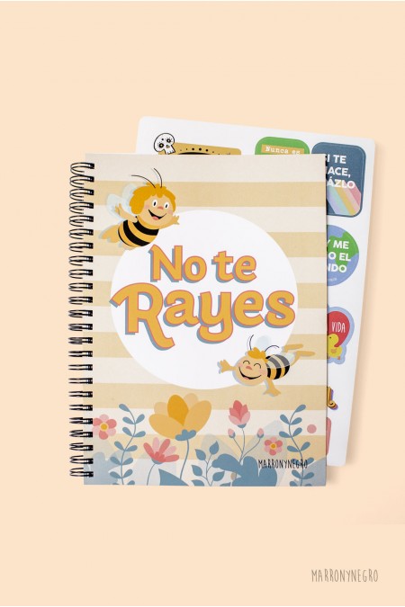 Cuaderno No te Rayes + pegatinas