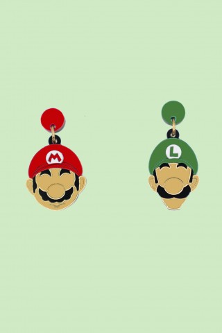 Pendientes Mario y Luigi