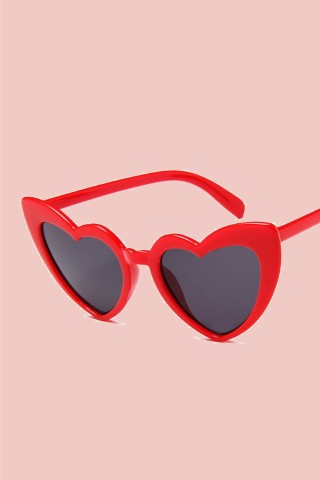 Gafas de Corazones Rojos