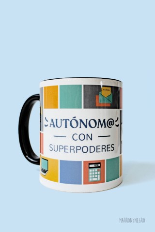 Taza Autónomo con Superpoderes