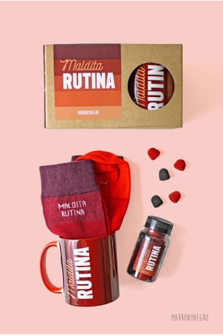 Pack taza Maldita Rutina