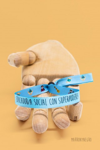 Pulsera Educador/a Social con superpoderes