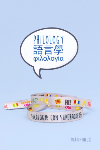 Pulsera Filólogo/a con superpoderes