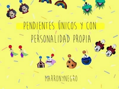 Producto: PENDIENTES ÚNICOS Y CON PERSONALIDAD PROPIA - Marronynegro