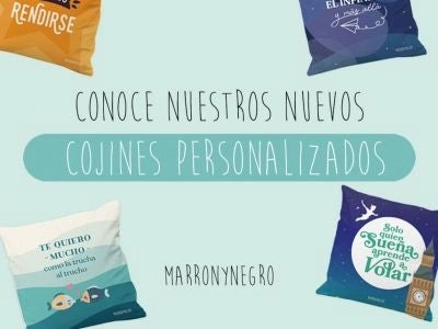 Producto: CONOCE NUESTROS NUEVOS COJINES PERSONALIZADOS - Marronynegro