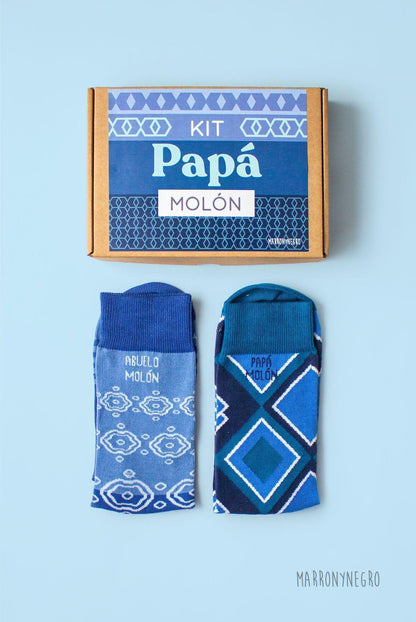Pack 2 calcetines Papá Molón + Abuelo Molón