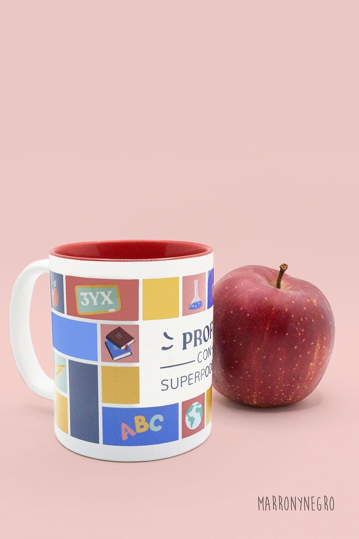 Taza Profe con superpoderes