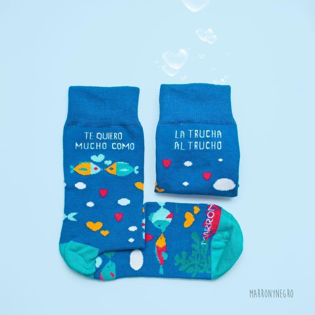 Pack 2 calcetines Pa'To La Vida + Te Quiero Mucho como la Trucha al Trucho