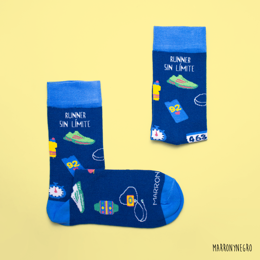 Pack 2 calcetines Papá Molón + Runner Sin Límite