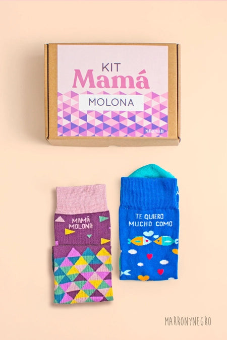 Pack 2 calcetines Mamá Molona + Te quiero mucho
