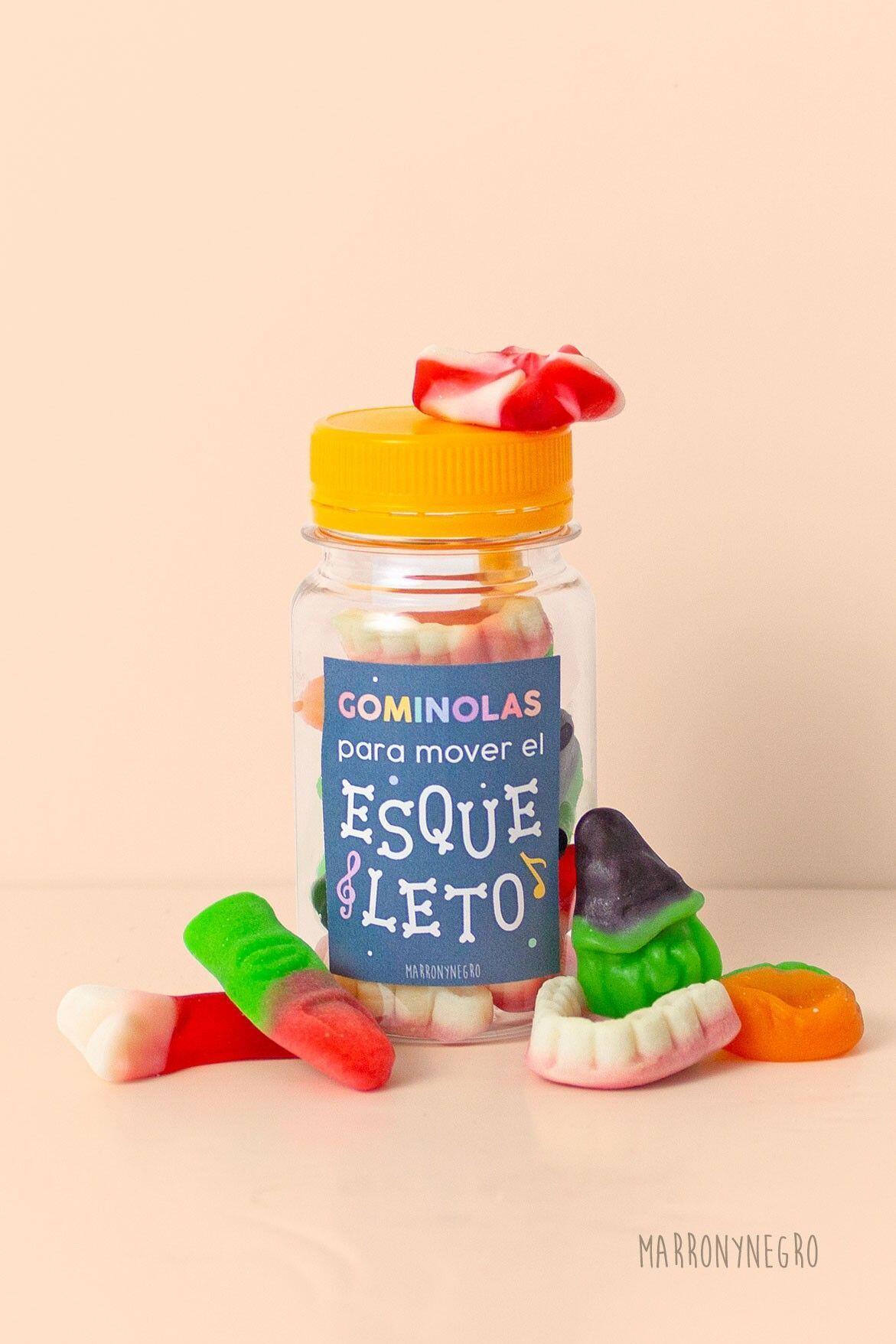 Pildorero Gominolas para mover el esqueleto