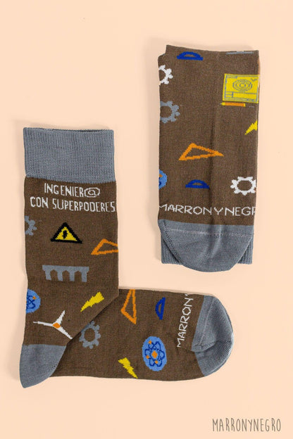 Calcetines Ingenier@ con superpoderes