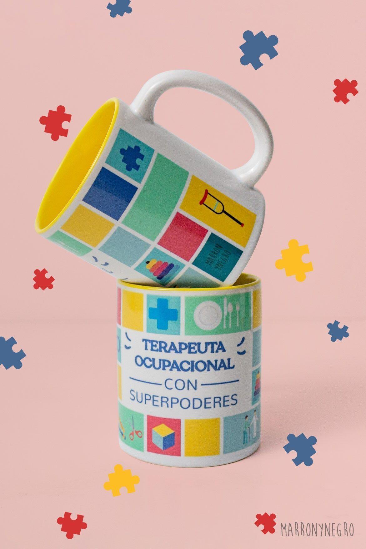 Taza Terapeuta Ocupacional con Superpoderes
