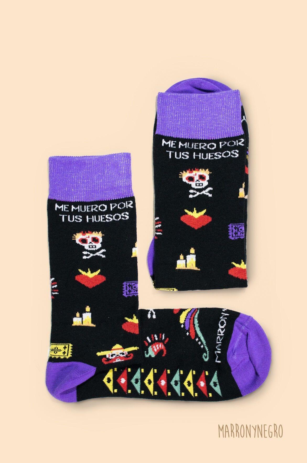 Pack 2 calcetines Mi dulce tentación + Me muero por tus huesos