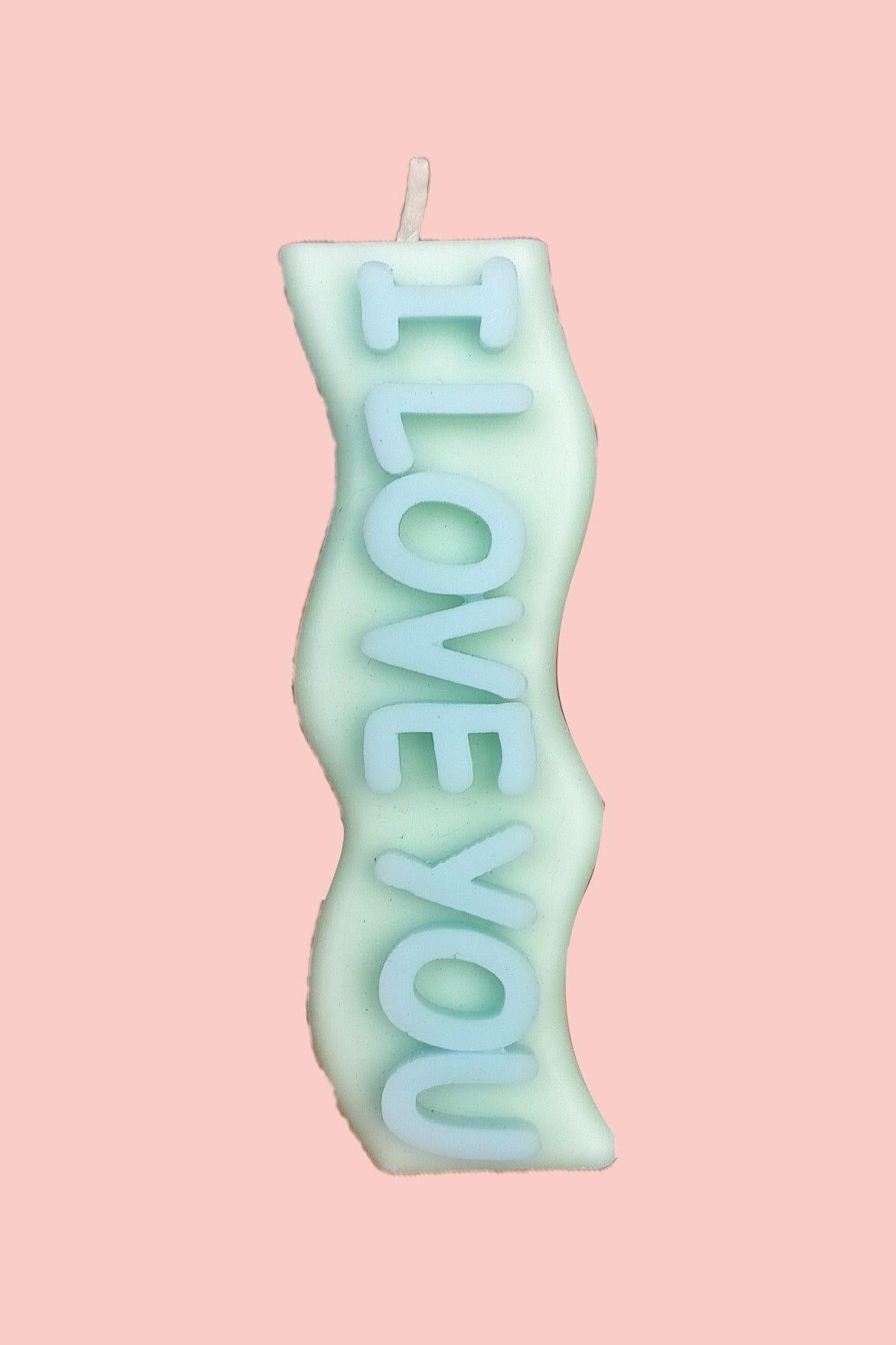 Vela I Love You Verde