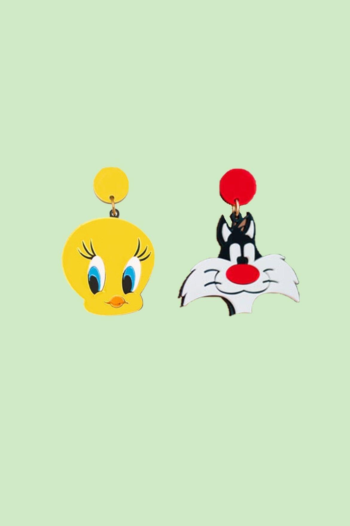 Pendientes Metacrilato Piolin y Silvestre