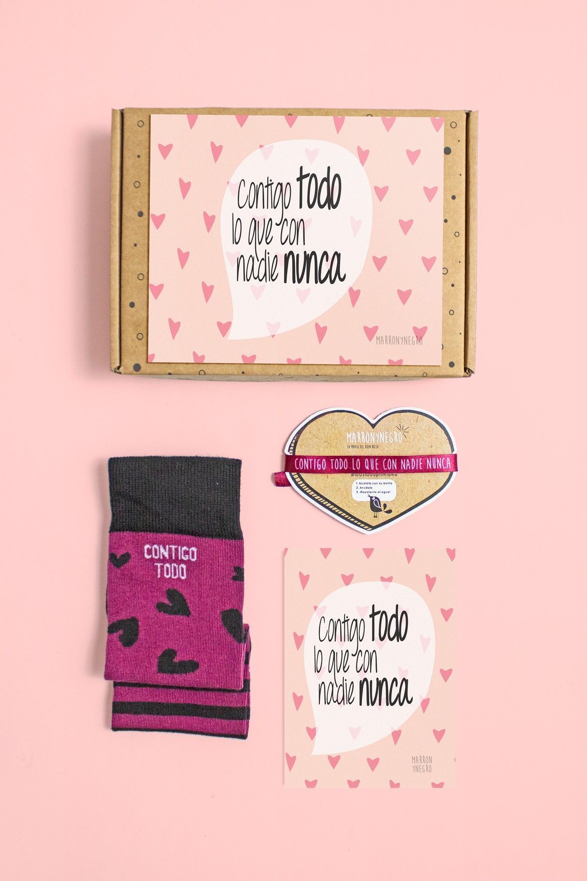 Pack Contigo todo lo que con nadie nunca- Calcetín