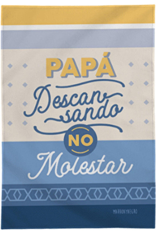 Manta Papá Descansando, No Molestar