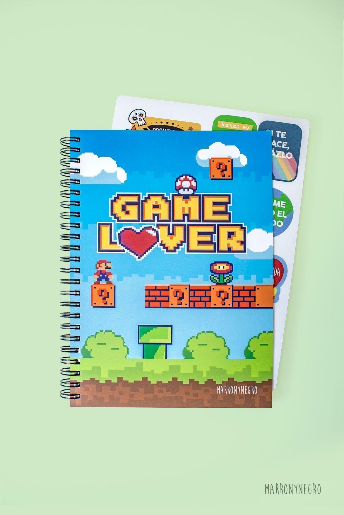 Cuaderno Game Lover + Pegatinas