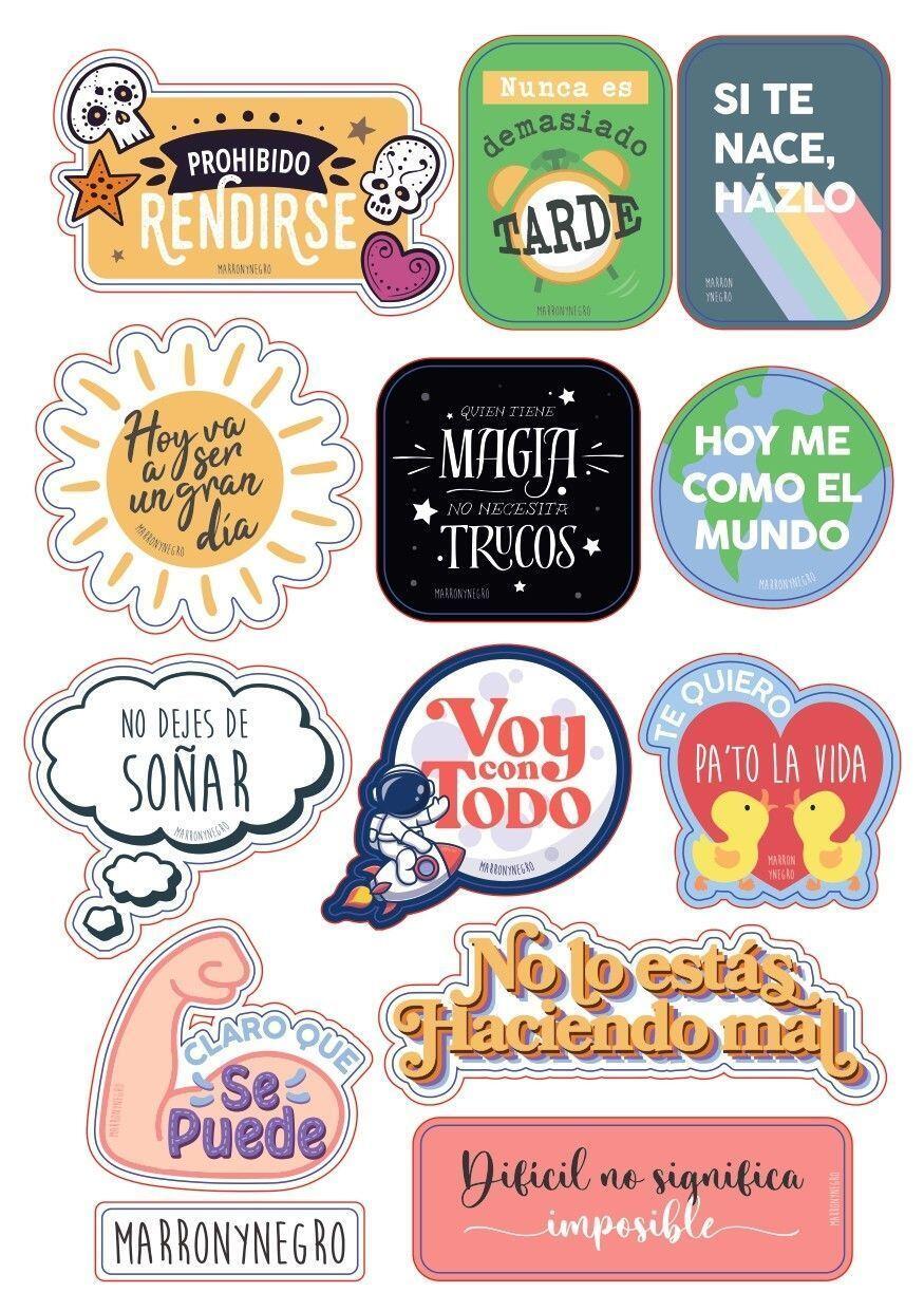 Cuaderno A una porción de ser feliz + Pegatinas
