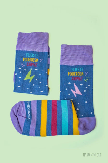 Calcetines Fuerte poderosa y capaz