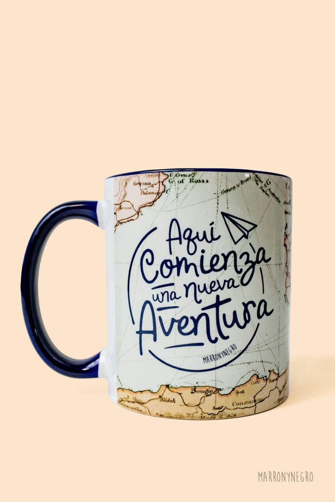 Taza Aquí comienza una nueva aventura