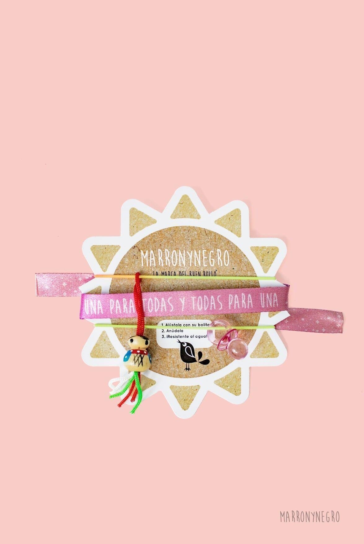 Pack 3 Pulseras de la Suerte Una Para Todas Y Todas Para Una