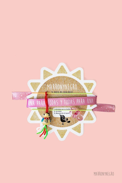 Pack 3 Pulseras de la Suerte Una Para Todas Y Todas Para Una