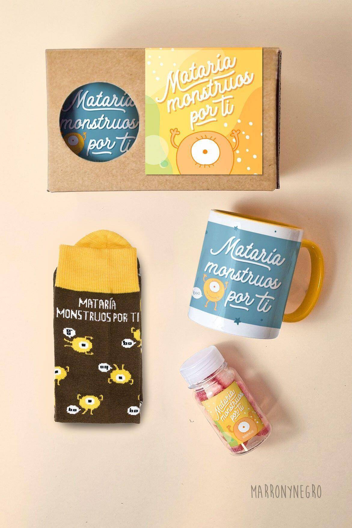 Pack Taza Mataría Monstruos por Ti