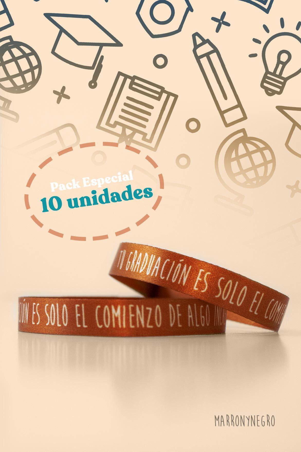 Pack Especial: 10 Pulseras de Graduación