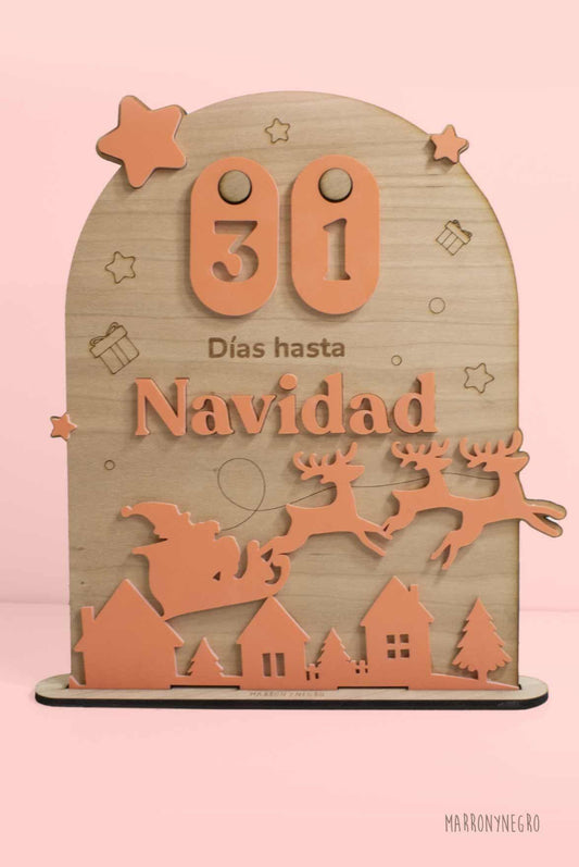 Cuenta Atrás Navidad en Metacrilato