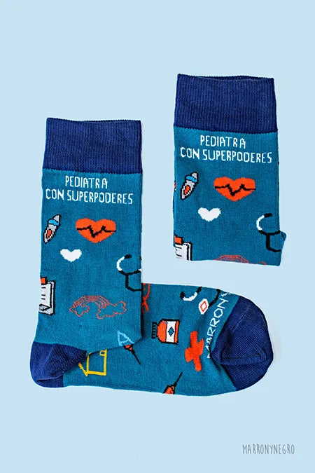 Calcetines Pediatra con superpoderes