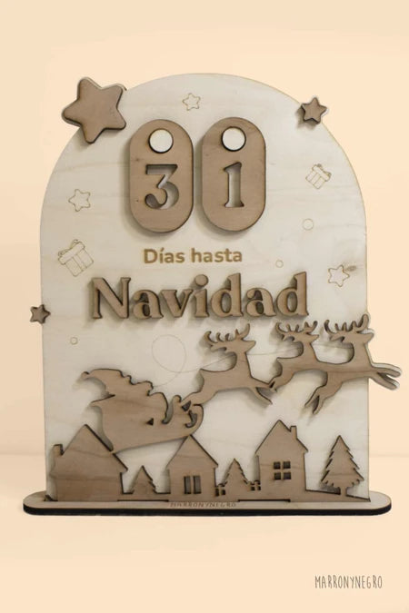 Cuenta Atrás para Navidad Madera