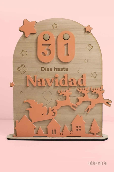 Cuenta Atrás Navidad Metacrilato