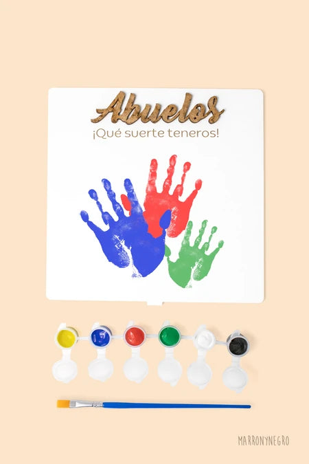 Cuadro Manitas Abuelos Qué Suerte Teneros