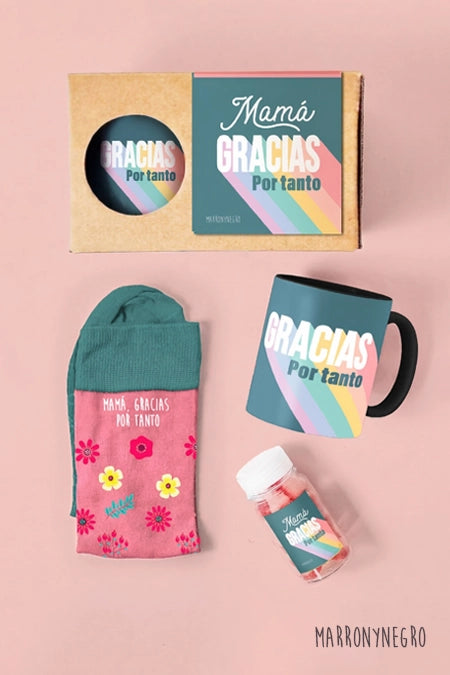 Pack Taza Mamá Gracias Por Tanto