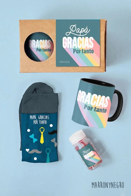 Pack Taza Papá Gracias Por Tanto