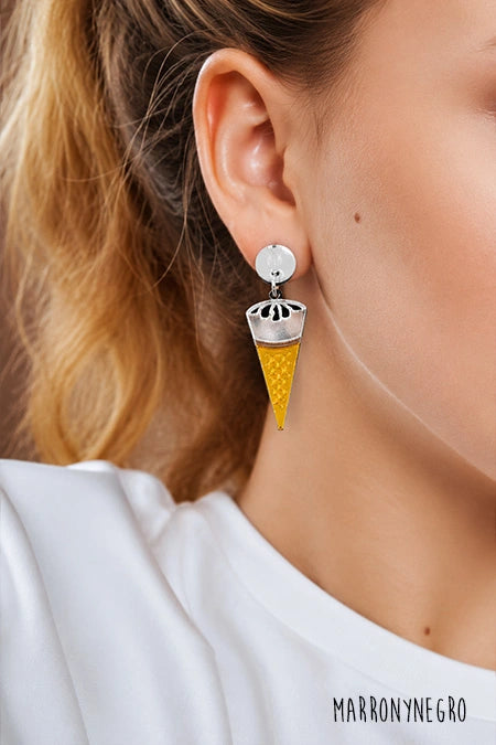Pendientes Metacrilato Cornetto