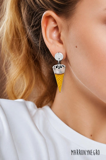 Pendientes Metacrilato Cornetto
