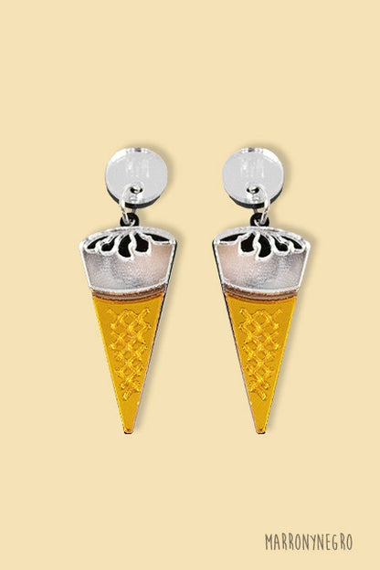 Pendientes Metacrilato Cornetto